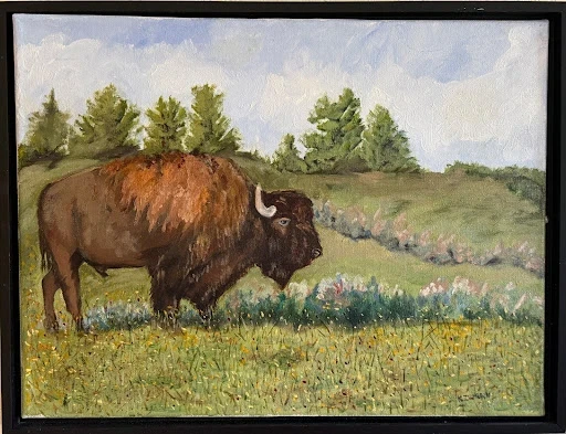 Buffalo Yellowstone — Oil on canvas