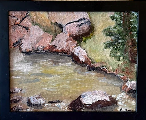 Poudre River — Oil on canvas
