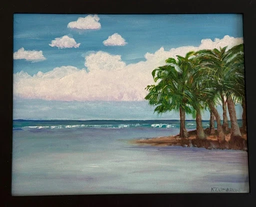 Belize Palm Trees — Oil on canvas
